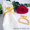 Napkin rings - With Letter