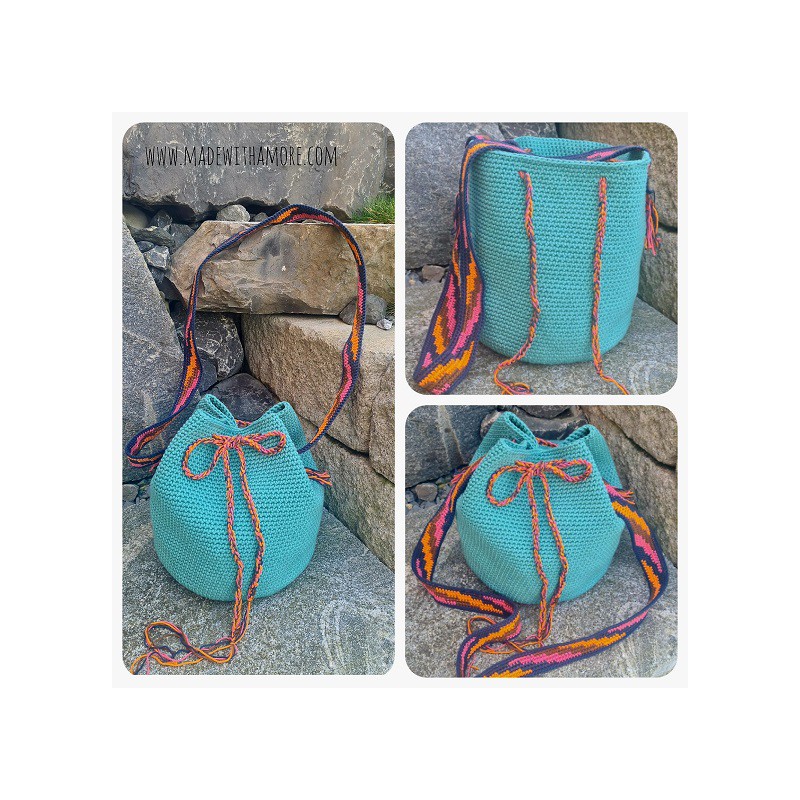 Bag Boho Turquoise - Medium