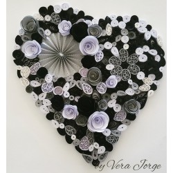 Quilled Paper Heart Frame 07