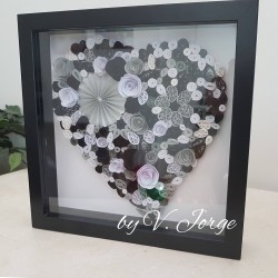 Quilled Paper Heart Frame 07