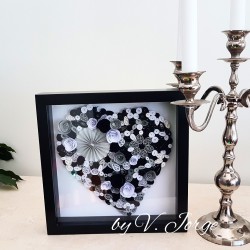 Quilled Paper Heart Frame 07