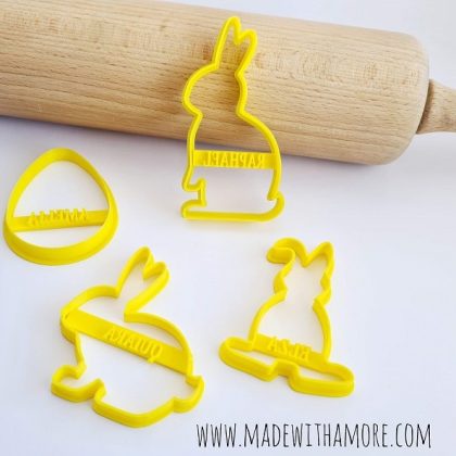 Oster-Ausstecher mit Name - Set 01