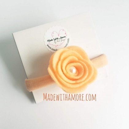 Kinder-Haargummi mit Rose 13