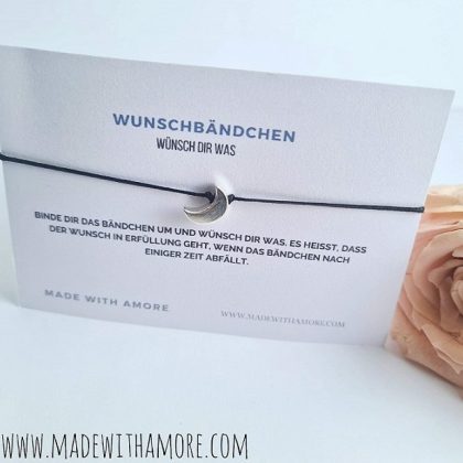 Wunschbändchen mit Schiebeknoten 54