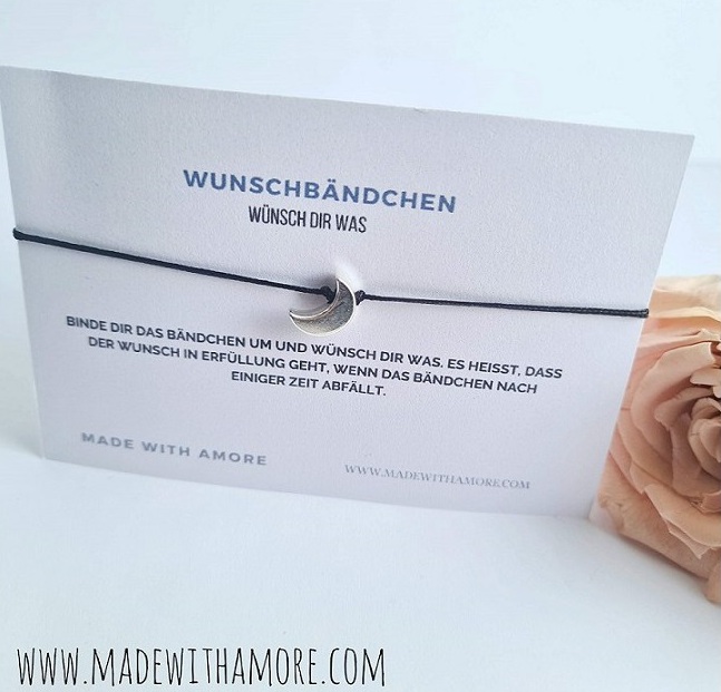 Wunschbändchen mit Schiebeknoten 54