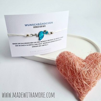 Wunschbändchen mit Schiebeknoten 58