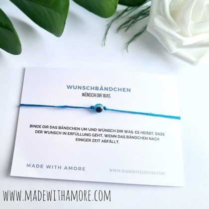 Wunschbändchen mit Schiebeknoten 60