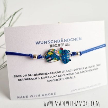 Wunschbändchen mit Schiebeknoten 52