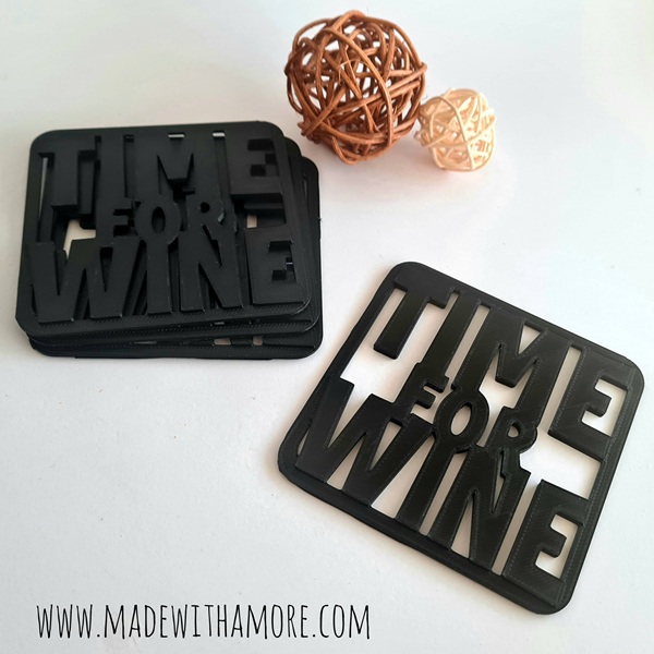 Untersetzer Set - Time for Wine