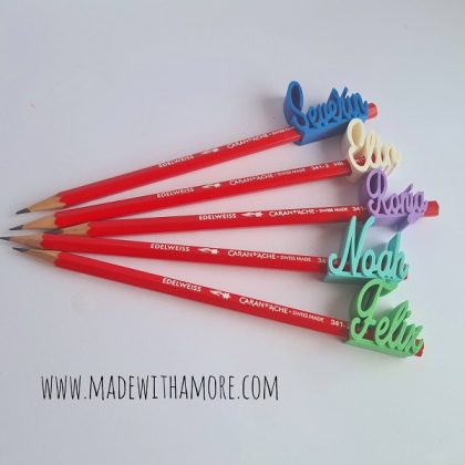 Bleistift-Topper mit Name