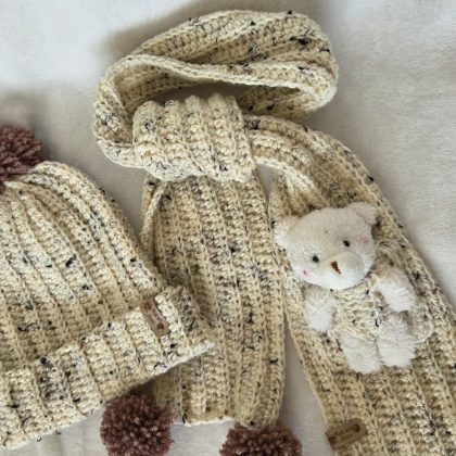Set aus Mütze und Schal 03 (3–10 Jahre)